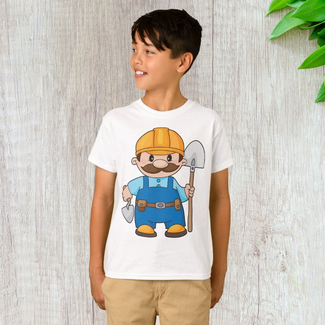 Camiseta Construtor Com Uma Pá (Criador carregado)