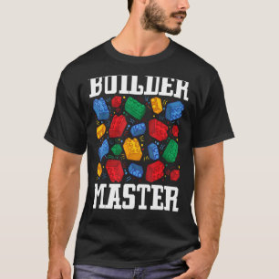 Camiseta Construtor de Blocos de Brick Construtor Mestre
