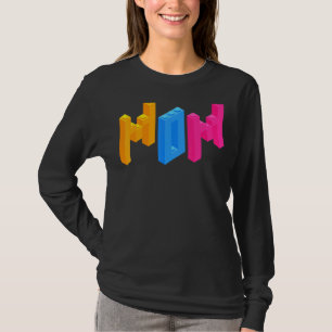 Camiseta Construtor de Blocos de Tijolos Mãe Construtor de