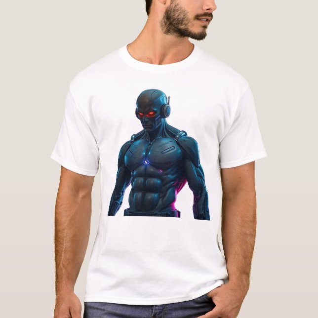Camiseta Construtor de Corpo de Robô (Frente)