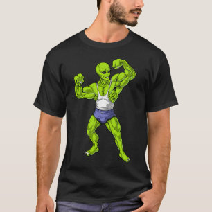Camiseta Construtor de Corpo Fitness Alien