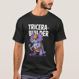 Camiseta Construtor De Dinossauros Bonitos, Construção De T