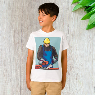 Camiseta Construtor de Hats de Duro de Camada de Crítica do