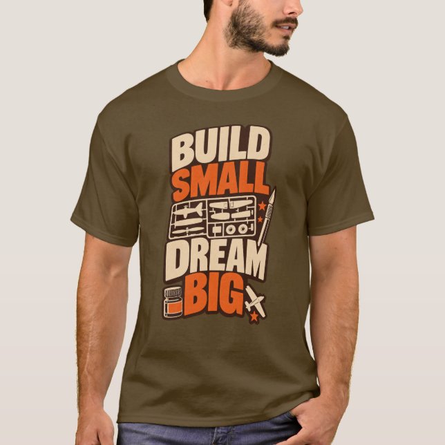Camiseta Construtor de Modelos Constrói Pequeno So (Frente)