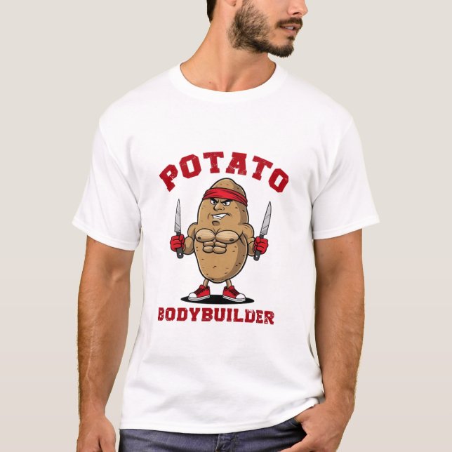 Camiseta Construtor de porcas de batata (Frente)