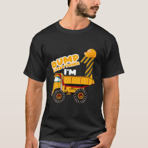 Camiseta Construtor de primeiros aniversarios de Caminhão d