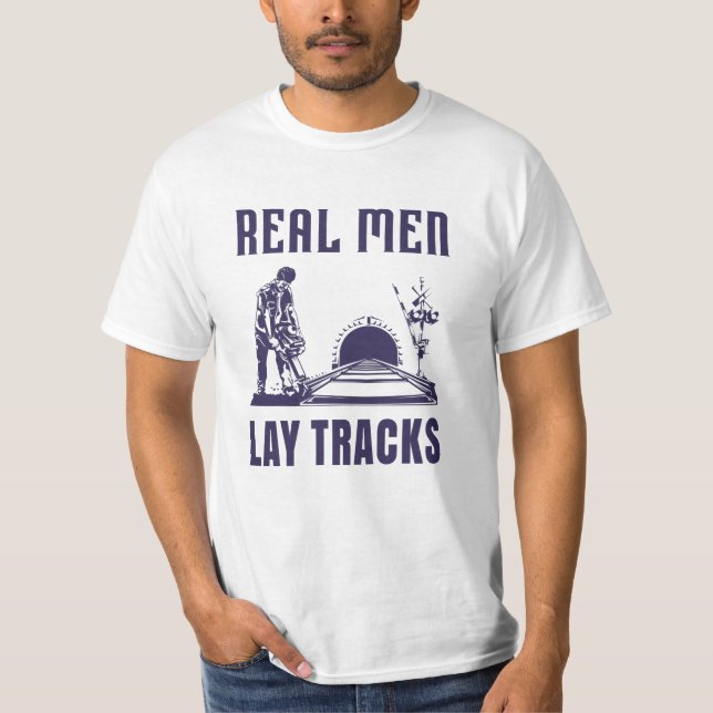 Camiseta Construtor de Trilhos Orgulhoso (Frente)