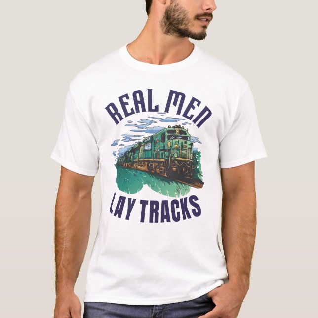 Camiseta Construtor de Trilhos Orgulhoso (Frente)