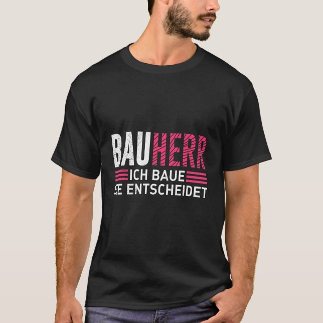 Camiseta Construtor Eu construo você decide casa própria Co (Frente)