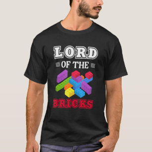 Camiseta Construtor Mestre Blocos Senhor Dos Tijolos