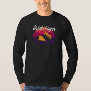 Camiseta Construtor Mestre de Blocos de Construção Grande d