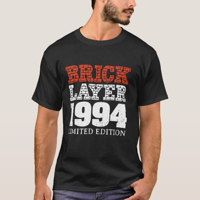 Camiseta Construtor Mestre de Camada de Gancho de aniversár (Frente)