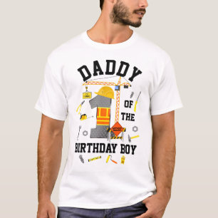Camiseta Construtor Pai do Primeiro Aniversário