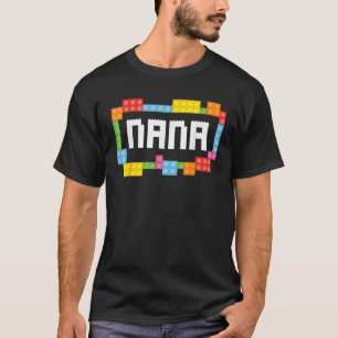 Camiseta Construtor principal Nana Bricks Blocks Building F