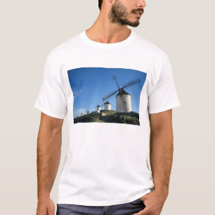 Camiseta Consuegra, La Mancha, Espanha, moinhos de vento 2