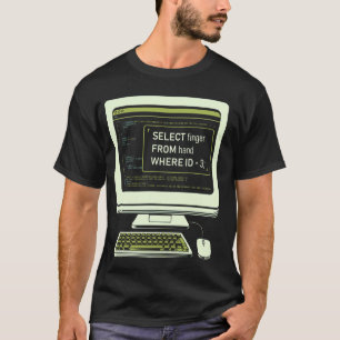 Camiseta Consulta SQL engraçada do banco de dados Código de