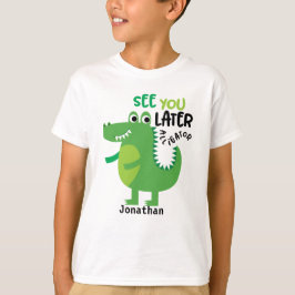Camiseta Consulte Você Mais Tarde, Alligador Personalizado