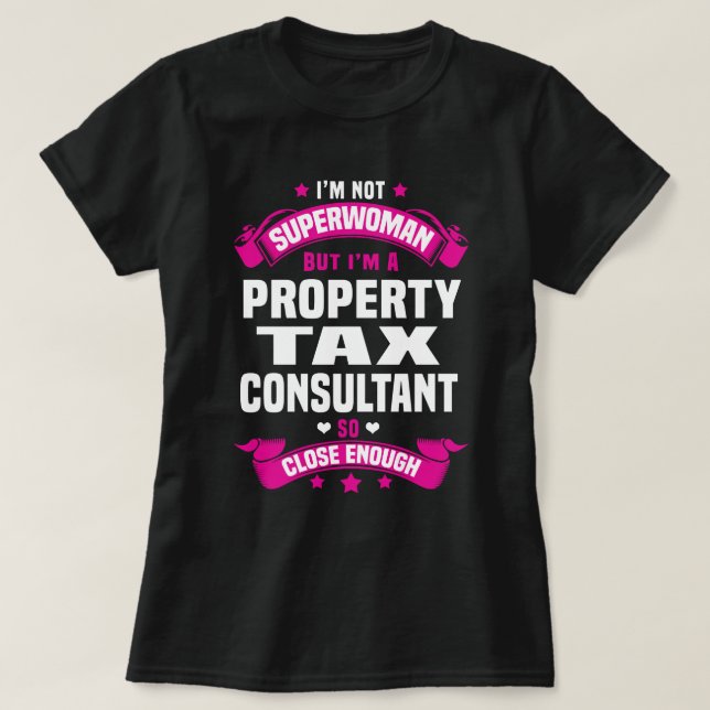 Camiseta Consultor de Imposto sobre Propriedade (Frente do Design)