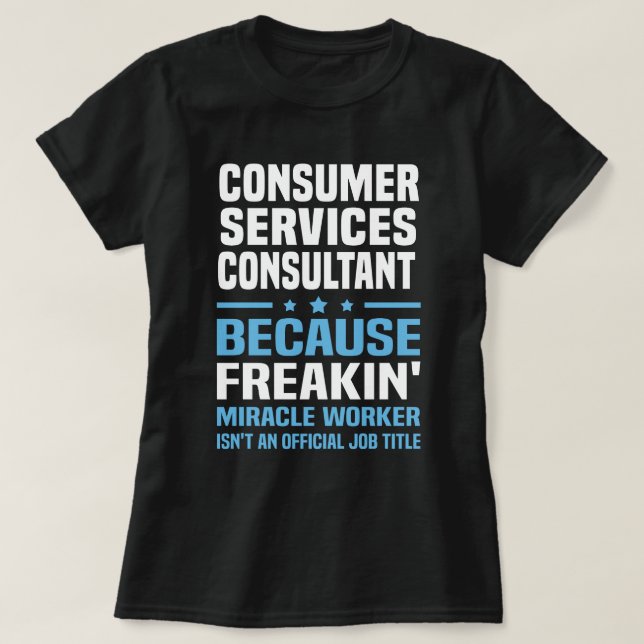 Camiseta Consultor de Serviços ao Consumidor (Frente do Design)