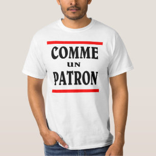 Camiseta CONSUMIDOR DO UN DE COMME. Como um CHEFE em
