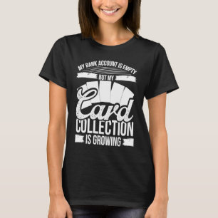 Camiseta Conta bancária de colecionador de jogo de cartas c