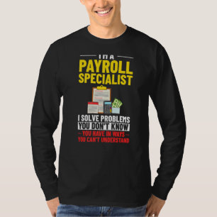 Camiseta Conta de Funcionário do Especialista do Gerenciado
