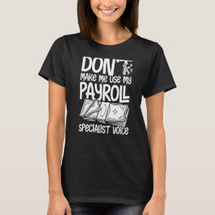 Camiseta Conta de Funcionário do Especialista do Gerenciado
