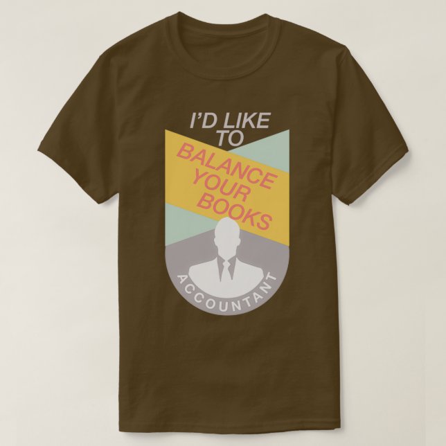 Camiseta Contabilidade Balanço Contabilístico Oferta Funcio (Frente do Design)