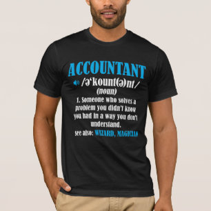 Camiseta Contabilidade engraçada da definição da ideia d