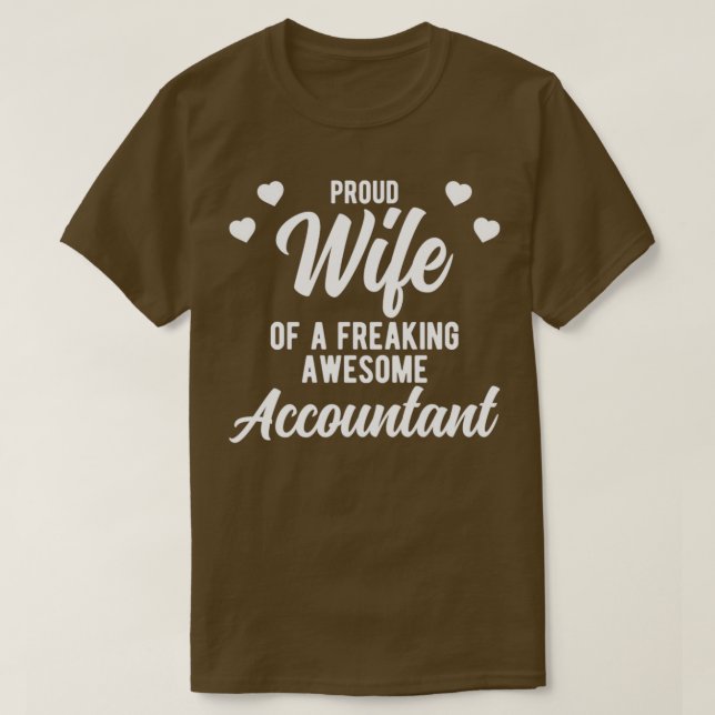 Camiseta Contabilidade Engraçada Marido Frase Gift para Con (Frente do Design)