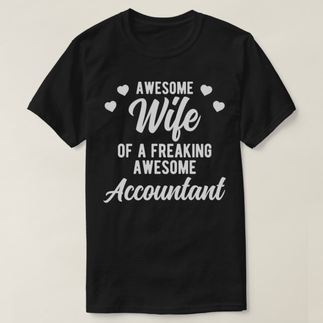 Camiseta Contabilidade Engraçada Marido Frase Presente Para (Frente do Design)