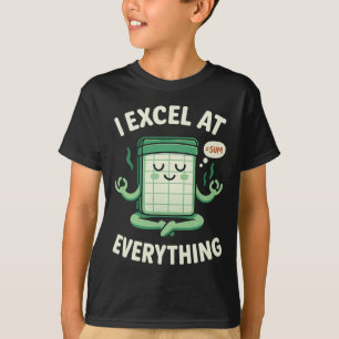 Camiseta Contabilidade Eu Me Destaco Em Tudo Ioga Contador