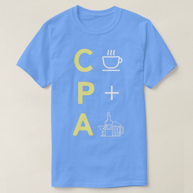 Camiseta Contabilidade Pública Certificada da CPA Funny A (Frente do Design)