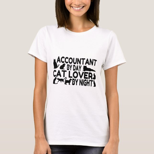Camiseta Contabilista Cat Lover (Frente)