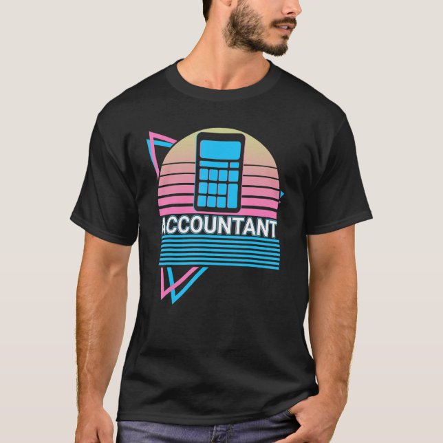Camiseta Contabilista Contábil CPA Retro (Frente)