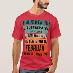 Camiseta Contabilista de aniversário do nascer de fevereiro