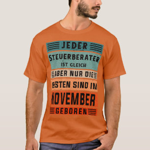 Camiseta Contabilista de aniversário do nascer de novembro