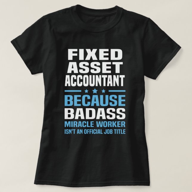 Camiseta Contabilista de Ativo Fixo (Frente do Design)
