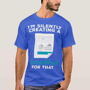 Camiseta Contabilista de Folha de Cálculo CPA
