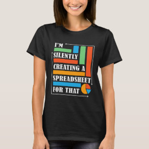 Camiseta Contabilista Funny Statistics Criando Silenciosame