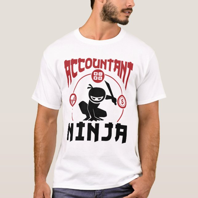 Camiseta Contabilista Ninja Contabilidade CPA (Frente)