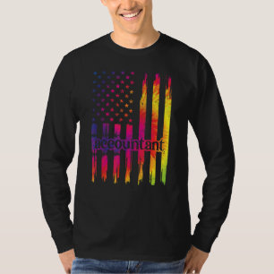 Camiseta Contabilista Ordenado Dos Eua Sinalizador Contabil