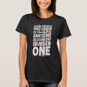 Camiseta Contabilista Pai Contabilidade EUA Bandeira Padre