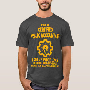 CAMISETA CONTABILISTA PÚBLICO CERTIFICADO NICE DESIGN 2017