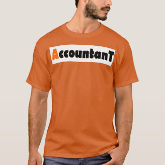 Camiseta Contabilista Uma Cor Laranja