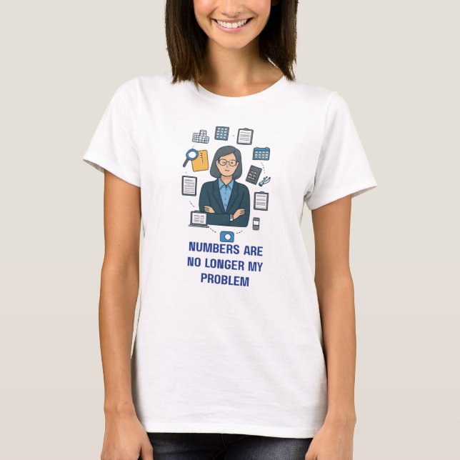 Camiseta Contador Aposentado – Presente Divertido  (Frente)