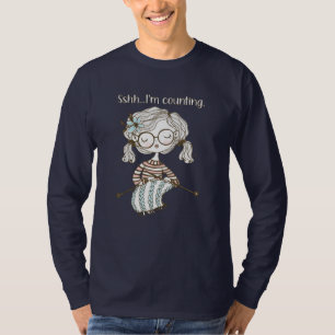 Camiseta Contador de pontos para o tricô de Coração do K