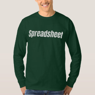 Camiseta Contador Divertido - Planilha de Cálculo