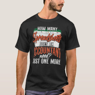 Camiseta Contador Guarda-livros Planilha Contábil Vinta