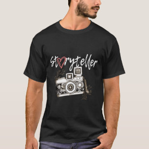 Camiseta Contadora de Histórias Câmera Fotografia Fotógrafo
